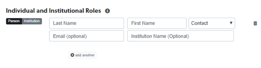 Individual and institutional roles