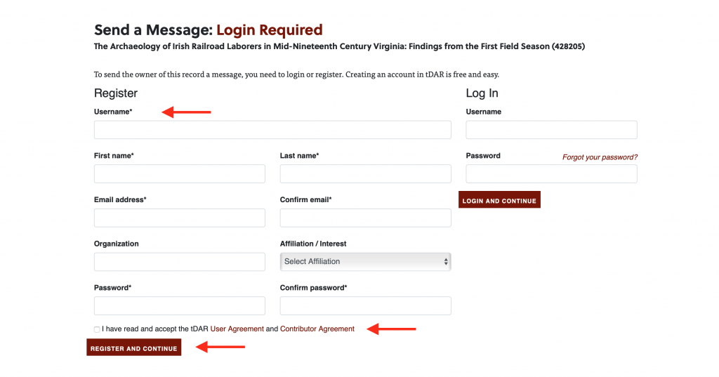 SHA Log In or Register